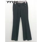 * INDIVI Indivi полоса flare pants размер 03 черный белый женский 