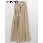 ◇ ◎ ROYAL PARTY ロイヤルパーティー フレア パンツ サイズM ベージュ レディース