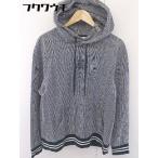 ◇ American Eagle アメリカンイーグル チェック 長袖 プルオーバー パーカー サイズM ブラック ホワイトブルー メンズ