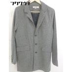 # * STEEL BRAWN Steel Brown с биркой разрез длинный рукав Пальто Честерфилд размер L серый мужской 