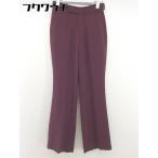 ◇ ●未使用● ◎ LOWRYS FARM タグ ウエストゴム カラーフレアパンツ サイズS ワインレッド レディース