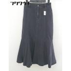 ◇ SLOBE IENA × MARITAS 21年製 ロング マーメイド デニム スカート サイズ 36 ブラック レディース