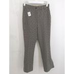 * JEANASIS Jeanasis проверка шерсть Like flare pants размер S оттенок бежевого женский 