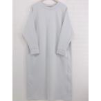 ◇ Aunt Marie's アントマリーズ 2021SS 長袖 ロング ボンディング ワンピース サイズ F ライトグレー レディース