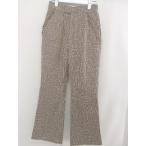 * * * прекрасный товар * SLY Sly с биркой бахрома проверка flare pants размер 1 бежевый белый женский 