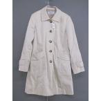 * STACY стойка si- плечо накладка ввод длинный рукав пальто с отложным воротником размер 11AR бежевый женский 