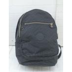 ◇ KIPLING キプリング 総柄 リュック バッグ ブラック レディース