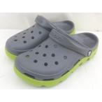◇ CROCS クロックス サンダル シューズ サイズM7 W9 グレー系 グリーン系 メンズ