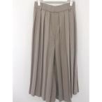 * CHARM BERRY TIC очарование Berry шик высокий талия плиссировать flare pants размер M бежевый женский 