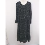 * CHOCOA шоко a общий рисунок материнство длинный рукав длинный One-piece размер F черный женский P