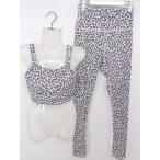 * emmi yogaemi йога цветочный принт bla верх леггинсы выставить размер 0 белый темно-синий Brown женский P