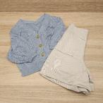 * { Heather Heather продажа комплектом 2 позиций комплект размер S&M кабель шорты вязаный кардиган женский } E