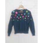 ◇ Cath Kidston キャスキッドソン コットン ニット スター 長袖 セーター サイズS ネイビー レディース P