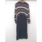 * LOVEMIC материнство кормление . имеется ребра вязаный длинный рукав колени внизу длина One-piece размер материнство LL темно-синий мульти- женский P