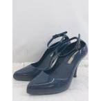 ◇ Melissa メリッサ ポインテッドトゥ アンクルストラップ ヒール パンプス サイズBRA33/34 ネイビー レディース E