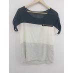 ◇ OZOC オゾック シアー 切替 半袖 T�