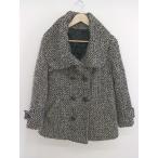 * INGNI крыло общий рисунок длинный рукав с хлопком пальто размер M черный оттенок белого женский E