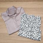 ◇ 《 GRL グレイル まとめ2点セット サイズM ダルメシアン柄 無地 ブラウス レディース 》 E