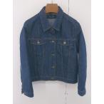 ◇ chocol raffine robe 長袖 Ｇジャン デニム ジャケット サイズM ダークブルー系 レディース P
