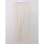 * w closet двойной шкаф талия резина flare pants размер F свет оттенок бежевого женский E