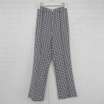 * archivesarusi-vu серебристый жевательная резинка проверка flare pants черный белый женский P