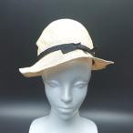 COEUR クール リボン付き メッシュ シンプル サラサラ生地 中折れハット ベージュ サイズM レディース メンズ