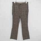 * BACCAbakaTOMORROWLAND проверка flare pants размер 34 Brown мульти- женский P