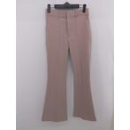* RAY CASSIN Ray Cassin потускнение цвет булавка tuck flare pants размер F розовый серия женский E