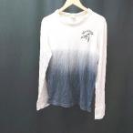 ショッピングホリスター ◇ HOLLISTER ホリスター クルーネック 刺? シンプル オシャレ カワイイ 長袖 ロングtシャツ サイズL マルチ系 メンズ E