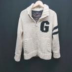 ◇ gatcha ガッチャ 90’sカウチンニット カジュアルテイスト 長袖 ニット サイズM ベージュ系 レディース E