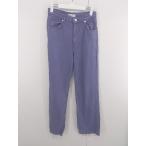 ショッピングzara ◇ ZARA ザラ カットオフ カラー デニム ジーンズ パンツ サイズEUR36 USA4 MEX26 パープル レディース E