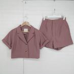 * Ray Cassin взрослый женщина сверху товар блестящий жакет шорты выставить верх и низ размер F розовый серия женский P