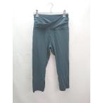 * luluemon трико йога пилатес спорт уличный леггинсы размер надпись нет темно-зеленый женский E