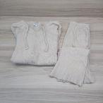 * RED CHOP WORKS красный chop Works верх и низ в комплекте casual ребра выставить размер 38 бежевый женский E