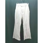 * NICE CLAUP серебристый жевательная резинка в клетку центральный Press кромка разрез красивый . flare pants надпись нет Pink Lady -sE