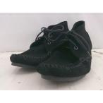 ショッピングMINNETONKA ◇ Minnetonka ミネトンカ 379 スウェード チェッカ ウェッジ ブーティ サイズ7 ブラック レディース E
