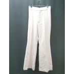 * UNITED ARROWS United Arrows одноцветный центральный Press casual flare pants размер 1 слоновая кость женский E