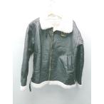 * girly doll передний застежка-молния шея ремень кожа серия длинный рукав внешний размер L черный женский E