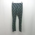 * adidas Adidas стрейч окантовка рисунок талия резина леггинсы размер M серый женский E