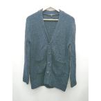 ◇ UNIQLO ユニクロ ウール混 厚手 無地 長袖 カーディガン サイズM ネイビー レディース P