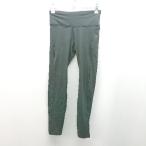 * NIKE Nike талия резина стрейч Logo принт леггинсы размер XS серый женский E