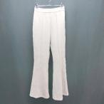 * MURUA передний застежка-молния замша ткань простой flare pants надпись нет бежевый женский E