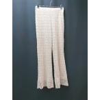 * apres jour mignon талия резина сетка ткань лето предназначенный casual flare pants размер S бежевый женский E