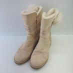 ■ UGG アグ ウエッジソール BURITA ブリタ ショート丈 ボアショ−トブ−ツ サイズ22 アイボリー系 レディース E