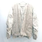 * ANGIE Angie 2WAY casual с хлопком жакет мех лучший размер M оттенок бежевого женский E