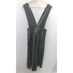 ショッピングzara ◇ ZARA ザラ ジャンパースカート レザー系 - 膝丈 ワンピース サイズXS ブラック レディース E