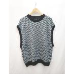 * HARE Hare общий рисунок вязаный лучший размер F черный голубой мульти- женский P