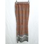 * EGOIST Egoist общий рисунок flare pants размер 1 Brown мульти- женский P