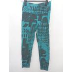 * Reebok Reebok стрейч леггинсы размер M черный зеленый женский P