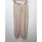 * AEWEN MATOPHiuematof велюр style простой одноцветный брюки-джоггеры размер 38 розовый оттенок бежевого женский P